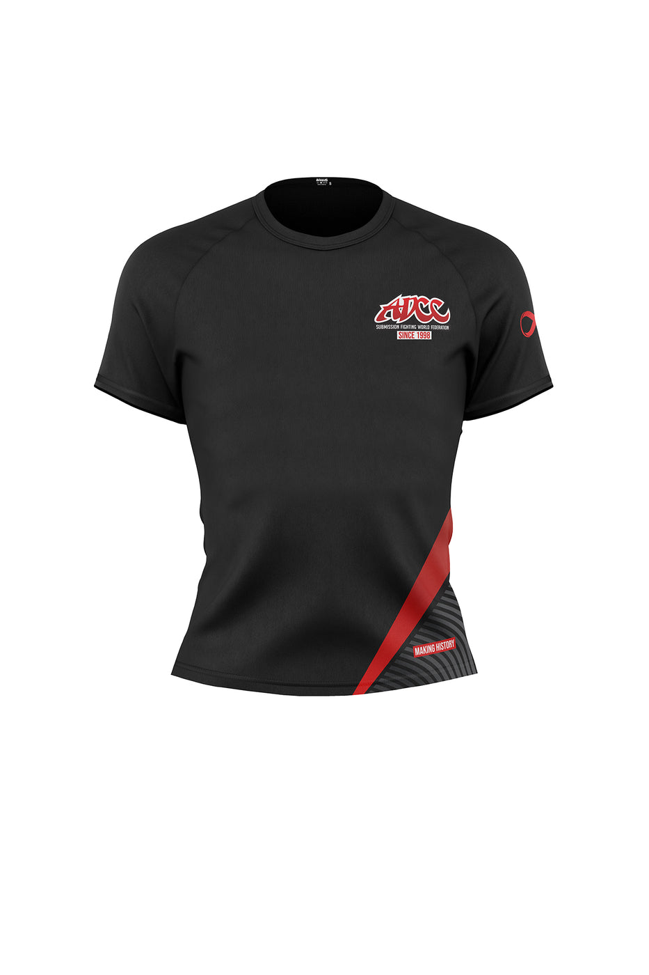 ADCC Original Rash Guard Short Sleeve Black Kids