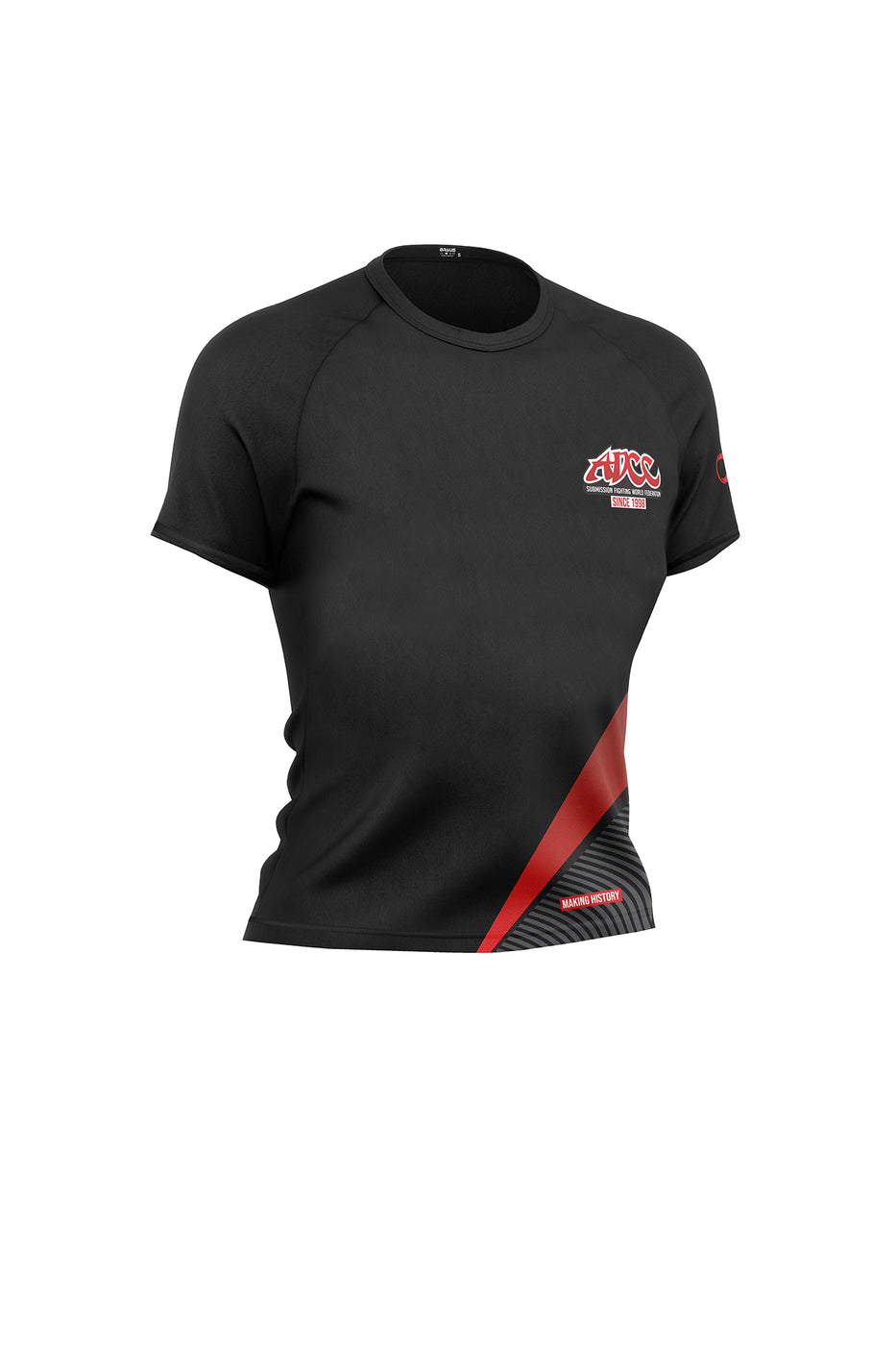 ADCC Original Rash Guard Short Sleeve Black Kids