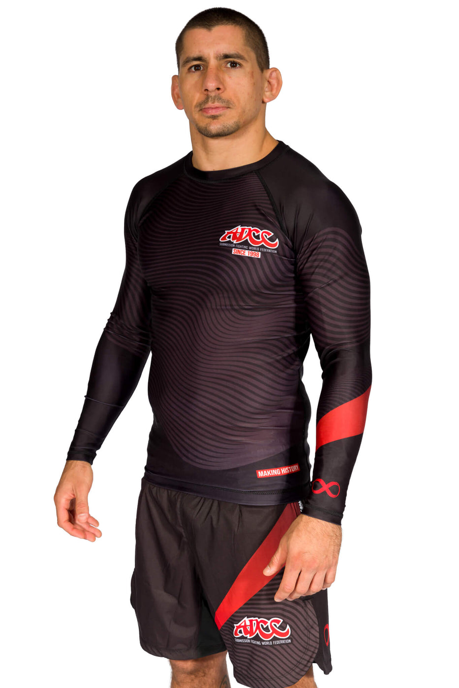 ADCC Rash Guard No Gi Grappling Long Sleeve Black