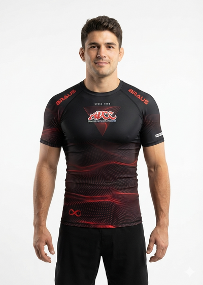 ADCC Infinite Rash Guard Short Sleeve - Black (Adult)