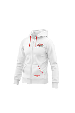 ADCC Zip Up Hoodie White