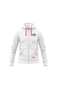 ADCC Zip Up Hoodie White