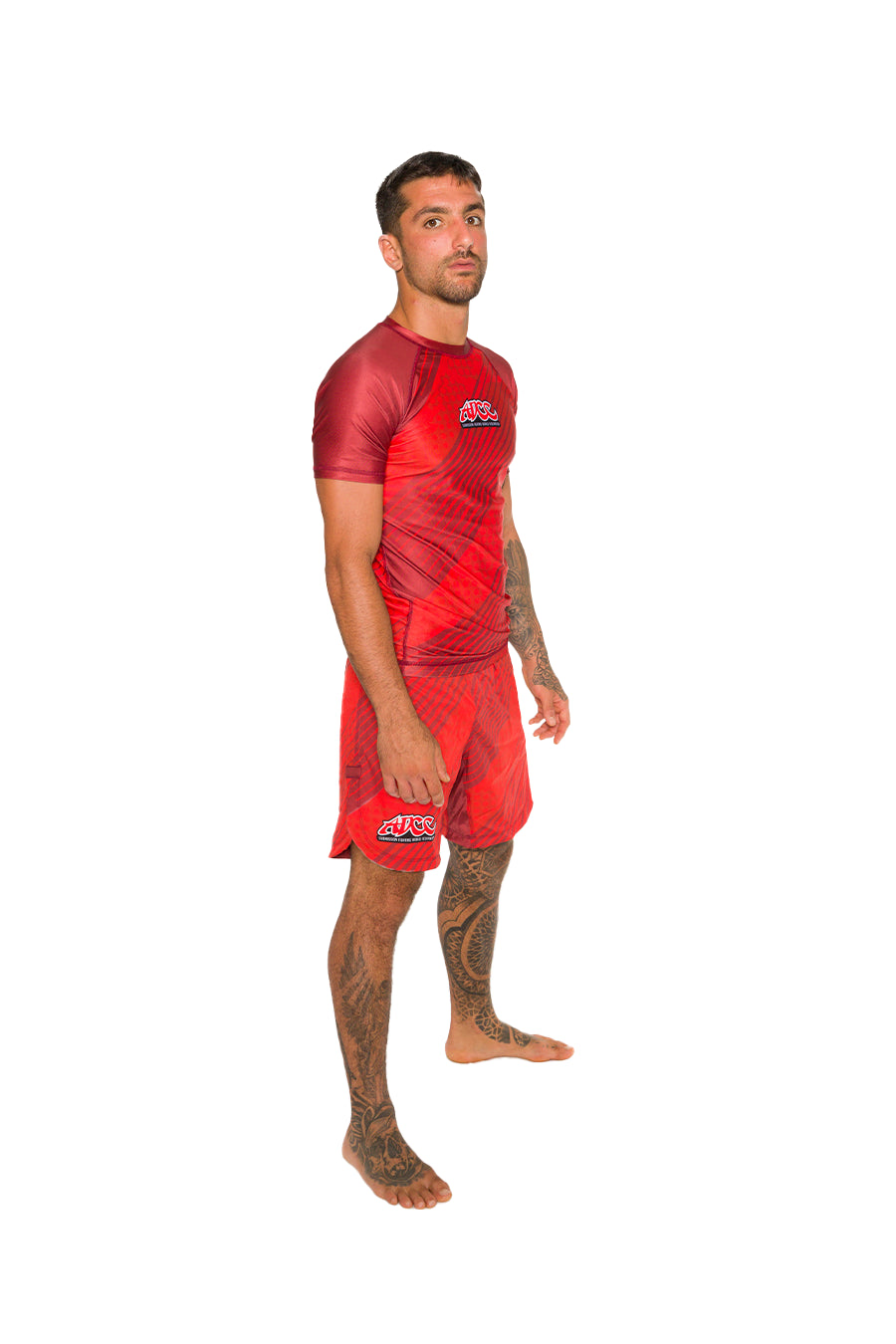 Gi Rash Guard ADCC Red No Gi Rash Guard Short Sleeve – Braus Fight ADCC