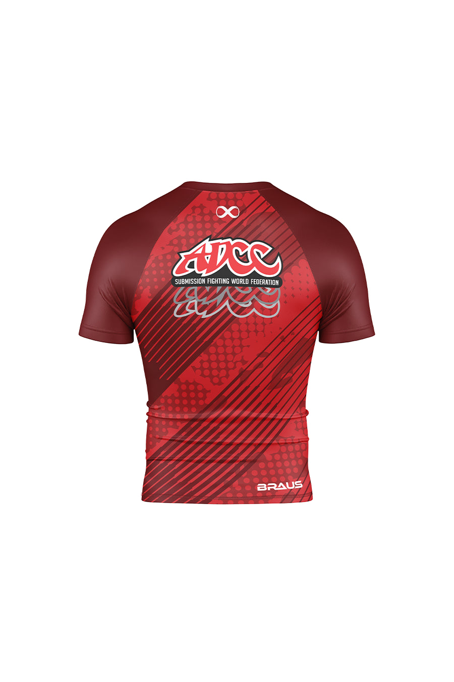 Certified Grappler Red Rash Guard - Compression Top For MMA, Running, Gym & All Sports (Short & Long Sleeve)