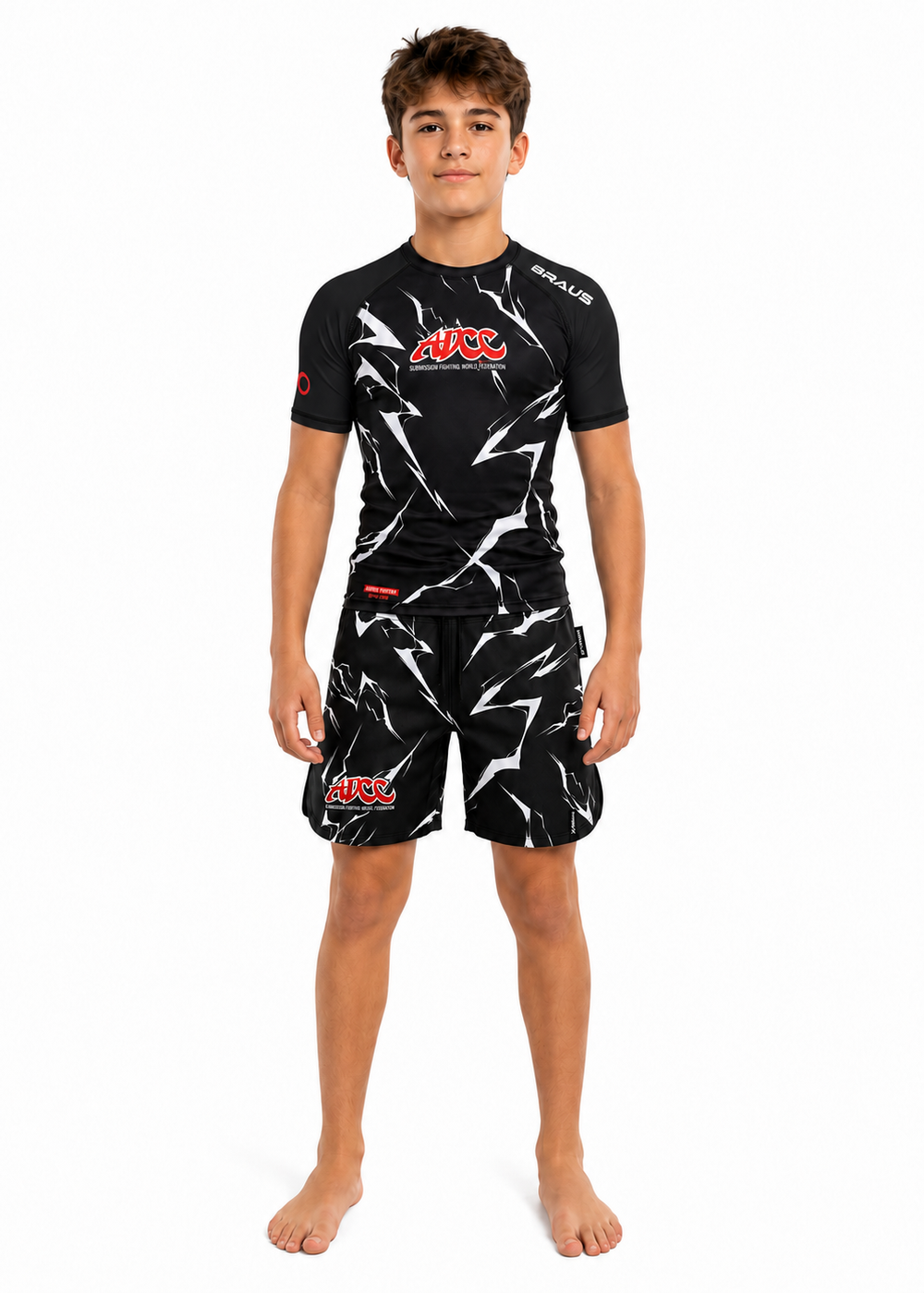 ADCC Lightning Fight Shorts Black Kids