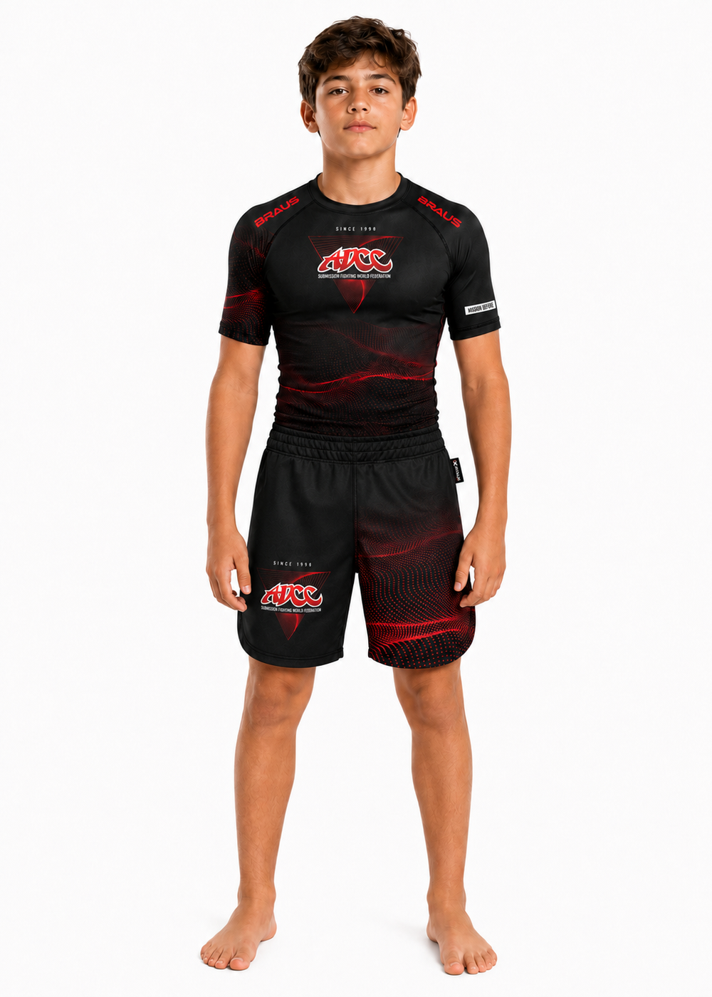 ADCC Infinite Fight Shorts Black Kids